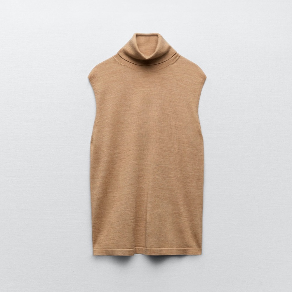 ZARA extra thin turtleneck wool sweater - Picture 2 of 5